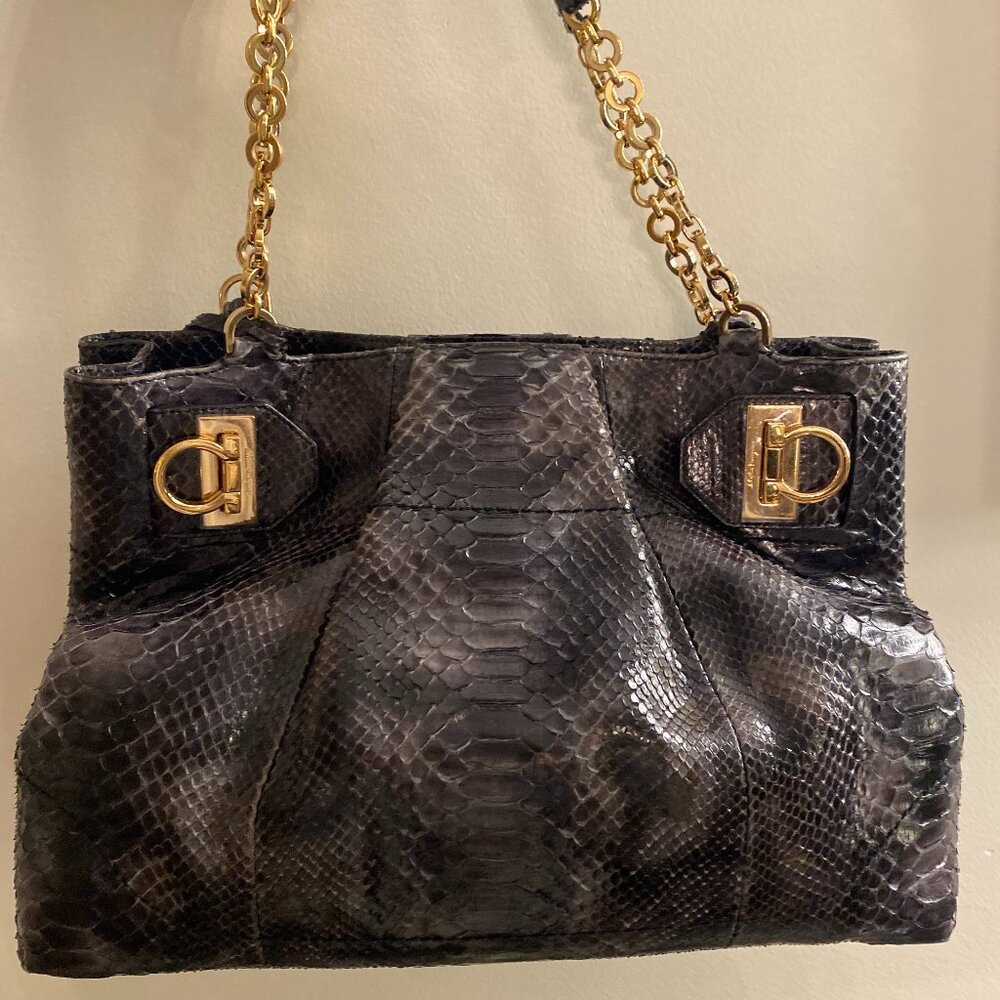 Ferragamo Python Soft-Bag